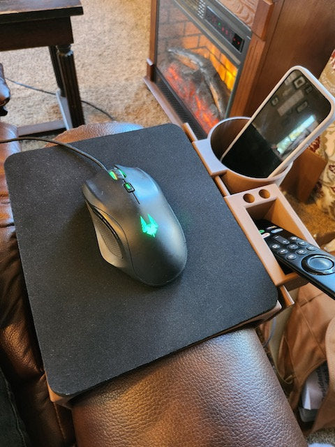 Mousepad Caddy for Recliner