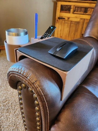 Mousepad Caddy for Recliner